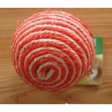 Pet Toys, White Sisal Round Ball